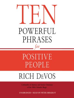 cover image of Ten Powerful Phrases for Positive People